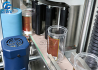 Máquina de etiquetado redonda vertical continua de la botella de cristal alta precisión